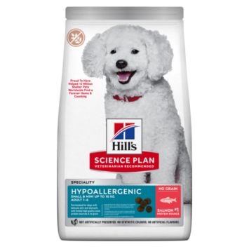Hills (Хілс) SP Adult Hypoallergenic Small&Mini – сухой корм с лососем для взрослых собак малых и миниатюрных пород с чувствительным пищеварением