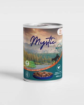 Mystic (Мистик) Dog- Консервы для собак кусочки морского окуня в желе