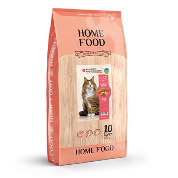 Home Food (Хом Фуд) Hairball Control - Сухой корм для выведения шерсти из желудка у котов (индейка/утка/курица)