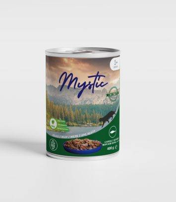 Mystic (Мистик) Cat - Консервы для котов кусочки морского окуня в желе