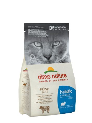Almo Nature (Альмо Натюр) Holistic Cat - Сухой корм для стерилизованных кошек со свежей говядиной