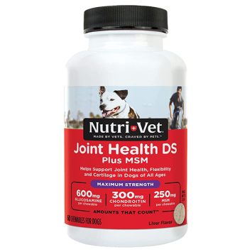 Nutri-Vet (Нутри-Вет) Joint Health DS Plus MSM Maximum Strength - Добавка с МСМ для связок и суставов собак