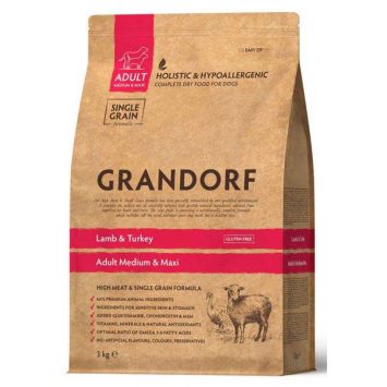 Grandorf (Грандорф) Lamb & Turkey Adult Medium/Maxi Breed - Сухой корм для взрослых собак средних и крупных пород с ягненком и индейкой