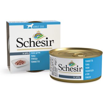 Schesir (Шезир) Tuna - Влажный корм для собак с тунцом, банка