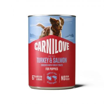 Carnilove (Карнилав) Puppies Dog Salmon & Turkey - Консервированный беззерновой корм для щенков, с индейкой и лососем паштет