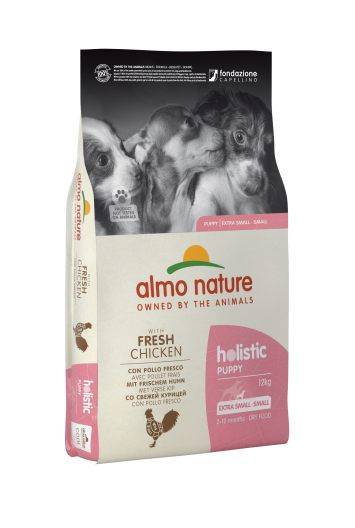Almo Nature (Альмо Натюр) Holistic Dog XS-S для щенков маленьких пород со свежей курицей