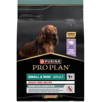 Purina Veterinary (Пурина Про План) Small&Mini 1+ Sensitive Digestion - Беззерновой сухой корм для взрослых собак малых пород с чувствительным пищеварением, с индейкой