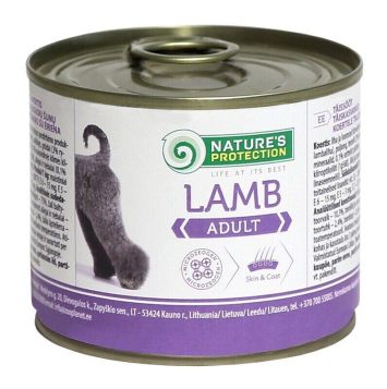 Nature's Protection Adult Lamb – консервы корм с мясом ягнёнка для взрослых собак всех пород
