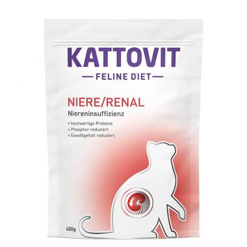 Kattovit Veterinary Niere Renal (Каттовит Ренал) Сухий корм для кішок із захворюваннями нирок (птах)