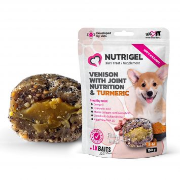 LK Baits Pet Nutrigel Wild Game - Функциональное лакомство для собак для суставов с дичью и куркумой