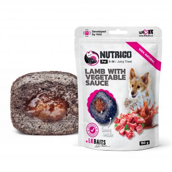 LK Baits Pet Nutrigo Treat Lamb - Функциональное лакомство для собак с ягненком и овощным соусом