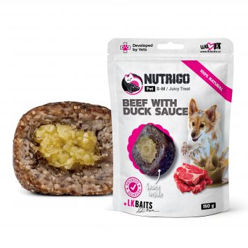 LK Baits Pet Nutrigo Treat Veal - Функциональное лакомство для собак с телятиной и утиным соусом