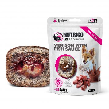 LK Baits Pet Nutrigo Treat Game - Функциональное лакомство для собак с дичью и рыбным соусом