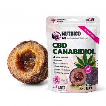 LK Baits Pet Nutrigo CBD Mini - Функциональное лакомство для собак мелких пород с конопляным маслом