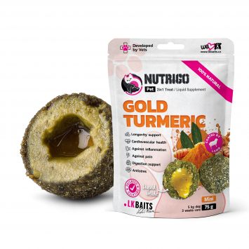 LK Baits Pet Nutrigo Gold Turmeric Mini - Функциональное лакомство для собак мелких пород с куркумой