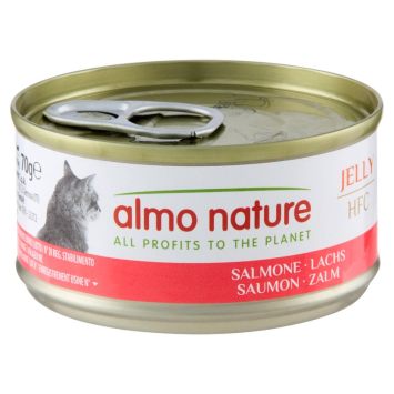 Almo Nature (Альмо Натюр) HFC Adult Cat Jelly Salmon - Консервированный корм для взрослых кошек (лосось)
