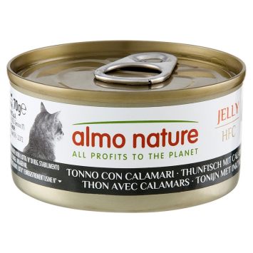 Almo Nature (Альмо Натюр) HFC Adult Cat Jelly Tuna&Squid - Консервированный корм для взрослых кошек (тунец/кальмар)