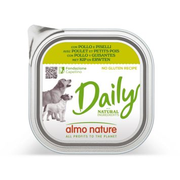 Almo Nature (Альмо Натюр) Daily Adult Dog Консервированный корм для взрослых собак (курица/горох)