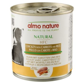 Almo Nature (Альмо Натюр) HFC Natural Adult Dog Chicken&Carrots - Консервированный корм для взрослых собак (курица/морковь/рис)
