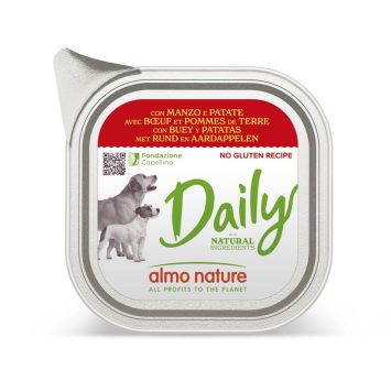 Almo Nature (Альмо Натюр) Daily Adult Dog Beef&Potatoes - Консервированный корм для взрослых собак (говядина/картофель)