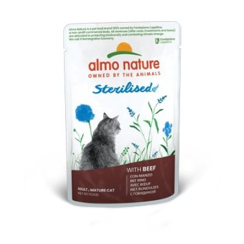 Almo Nature (Альмо Натюр) Holistic Sterilised Cat Beef- Влажный корм для стерилизованных кошек (говядина)