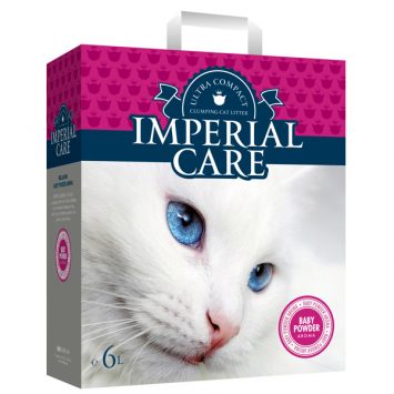 Империал (Imperial Care) С Baby Powder ультра-комкующийся наполнитель в кошачий туалет