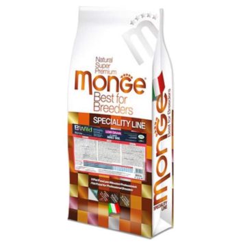 Monge (Монж) BWild Low Grain Wild Deer Adult All Breeds - Низкозерновой сухой корм из мяса оленя для взрослых собак всех пород