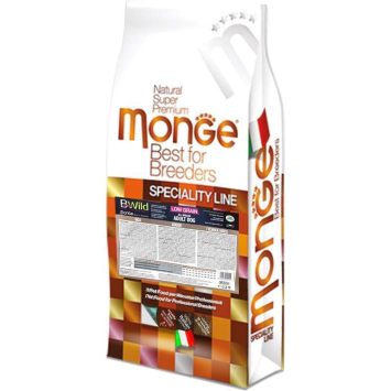 Monge (Монж) BWild Low Grain Goose Adult All Breeds - Низкозерновой сухой корм из мяса гуся для взрослых собак всех пород
