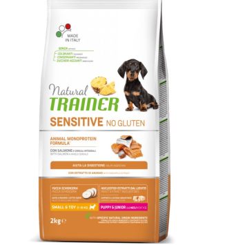 Trainer (Трейнер) Natural Sensitive Puppy & Junior Mini Salmon - Сухой корм для щенков собак малых пород с чувствительным пищеварением с лососем