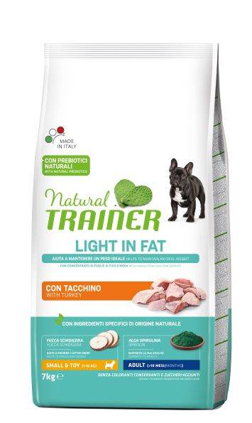 Trainer (Трейнер) Natural Super Premium Light in Fat Mini Adult - Сухой корм для собак мелкой породы с избыточным весом с мясом курицы и индейки