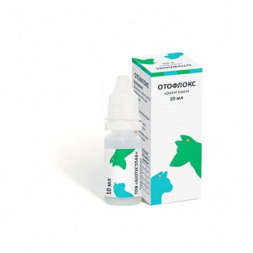 BioTestLab (БиоТестЛаб) Ушные капли Отофлокс противопаразитарные, противовоспалительные для собак и котов