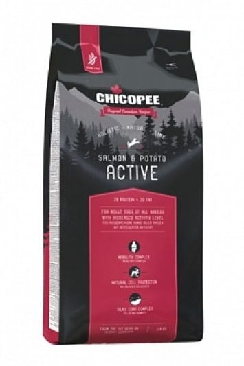 Chicopee (Чикопи) HNL Active Salmon &Potato – беззерновой корм для активных собак всех пород с лососем и картофелем