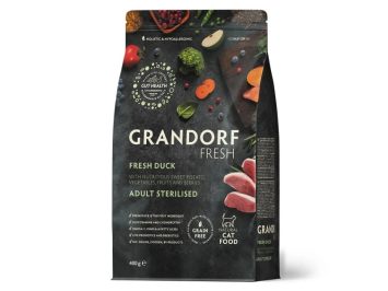 Grandorf Fresh (Грандорф) Adult Cat Sterilised Duck & Sweet Potato - Сухий корм для стерилізованих котів (качка та батат)