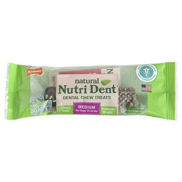 Nylabone Nutri Dent Natural НИЛАБОН НУТРИ ДЕНТ натуральное жевательное лакомство для чистки зубов для собак с люцерной