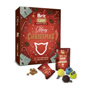 Brit Care Advent Calendar - Адвент-календарь набор лакомств с игрушкой для кошек