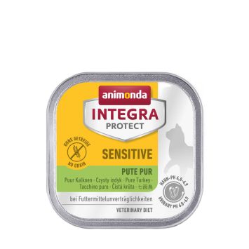 Animonda (Анимонда) Integra Protect Sensitiv Pure Turkey - Консервированный ветеринарный корм для кошек с пищевой непереносимостью, моно индейка