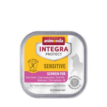Animonda (Анимонда) Integra Protect Sensitiv Pure Pork - Консервированный ветеринарный корм для кошек с пищевой непереносимостью, моно свинина