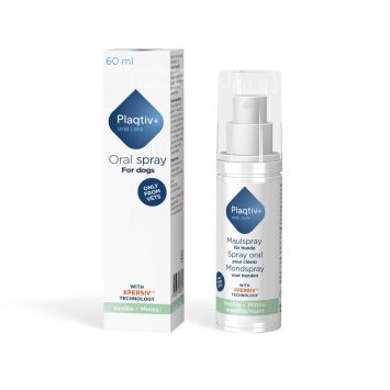Plaqtiv+ ( Плактив +)  Oral Care Oral Spray (Vanilla Mint) - Спрей для ухода за полостью рта собак (ванильно-мятный)