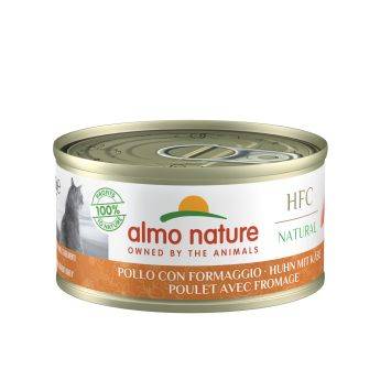 Almo Nature (Альмо Натюр) HFC Adult Cat Jelly Chicken&Cheese - Консервированный корм для взрослых кошек (курица/сыр)