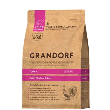 Grandorf (Грандорф) Turkey &Brown Rice Adult Breeds - индейкой и коричневым рисом для взрослых собак всех пород