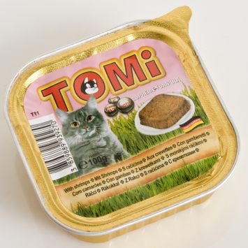 Tomi (Томи) Shrimps - Влажный корм для кошек (креветки), паштет