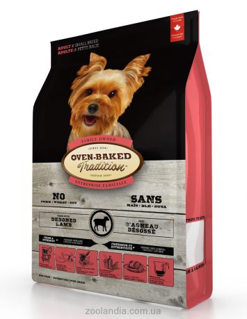 Oven-Baked (Овен Бекет) Tradition adult small breeds-Сухой корм для собак малых пород со свежим мясом ягненка