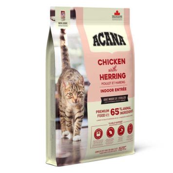 Acana (Акана) Indoor Entree – Сухой корм с курицей, кроликом и селёдкой для котов
