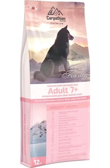 Carpathian (Карпатиян Пет Фуд) Pet Food Adult 7+ - Сухой корм для пожилых собак с курицей, морским окунем и рисом