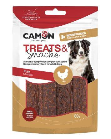 Camon (Камон) Treats & Snacks - вяленое мясо курицы для собак 80г