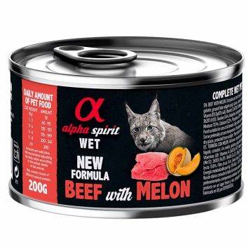 Alpha Spirit (Альфа Спирит) Beef with Melon - Полнорационный влажный корм с говядиной и дыней для взрослых кошек