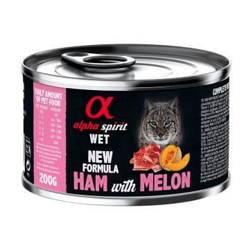 Alpha Spirit (Альфа Спирит) Ham With Melon - Полнорационный влажный корм со свининой и дыней для кошек