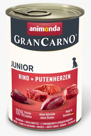 Animonda (Анимонда) GranCarno Junior Beef & Turkey hearts влажный корм для щенков (говядина, и индейка)
