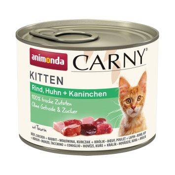 Animonda (Анимонда) Carny Kitten Beef, Chicken & Rabbit влажный корм для котят (говядина, курица и кролик)
