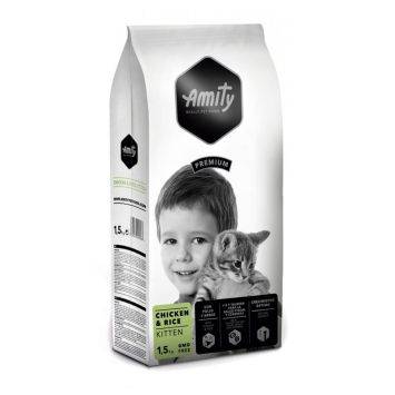 Amity (Аміті) Kitten Chicken&Rice – Сухий корм для кошенят (курка)
